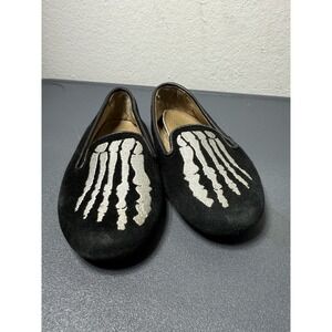AKID Skeleton Loafer‎ Halloween Gothic Children's Shoe Size US 9  EU Size 25